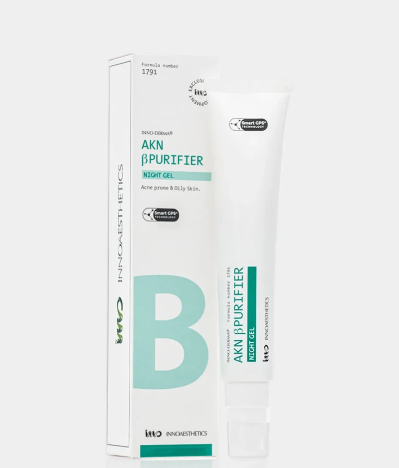 Innoaesthetics AKN β Purifier Night Gel - Gel pelli grasse e acne notte - 50g Innoaesthetics AKN β Purifier Night Gel - Gel pelli grasse e acne notte - 50g