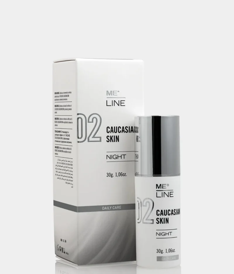 Meline 02 Caucasian Skin Night - Crema depigmentante notte - 30g Meline 02 Caucasian Skin Night - Crema depigmentante notte - 30g